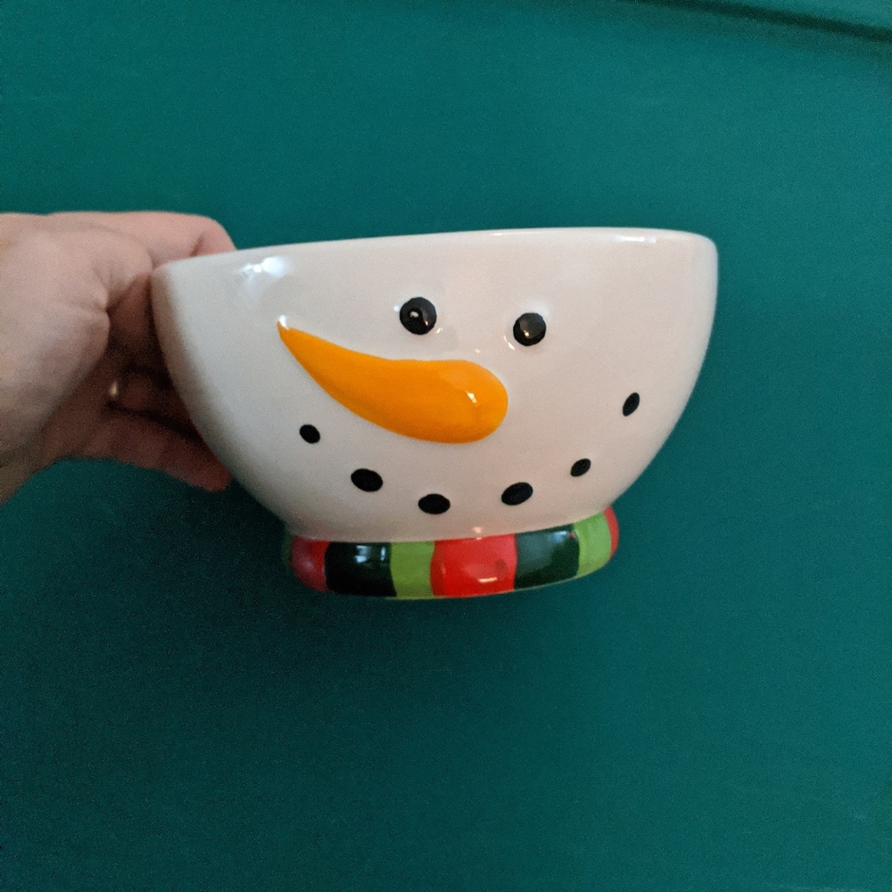 Cracker barrel snowman bowl
